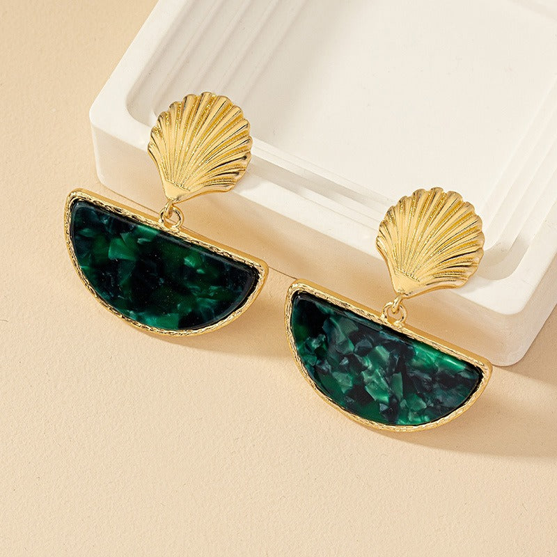 Half-circle earrings