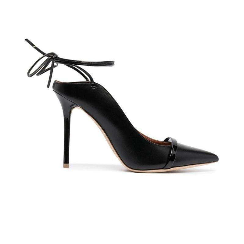Pointed lace up high heels super high heel