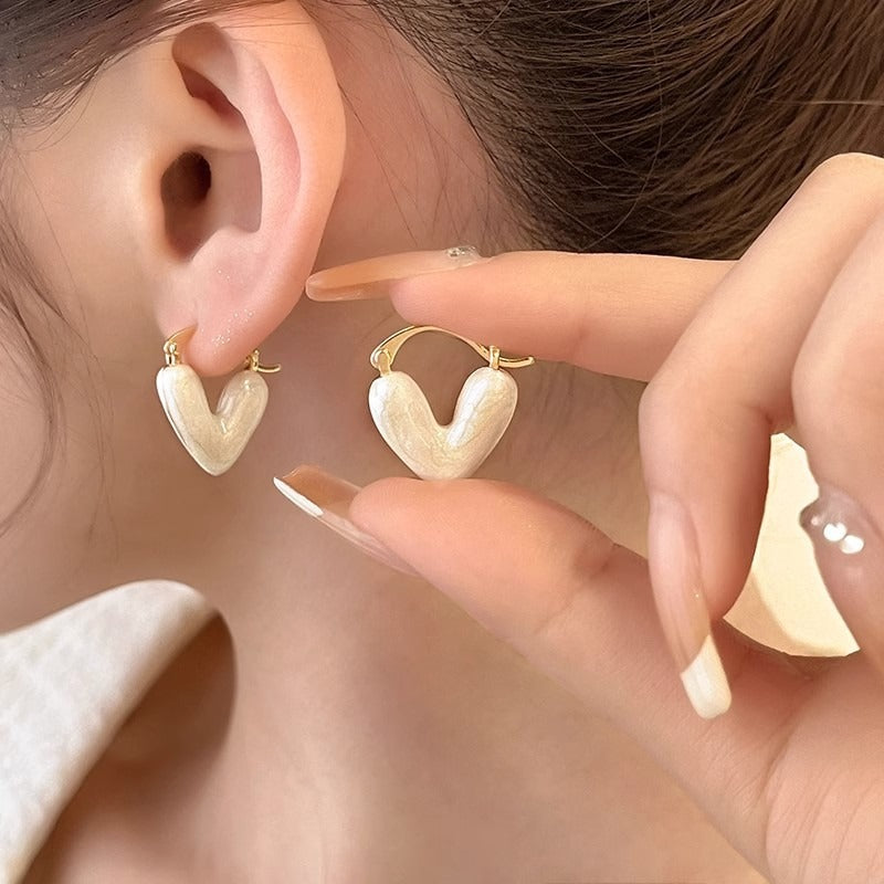 Heart-shaped earrings