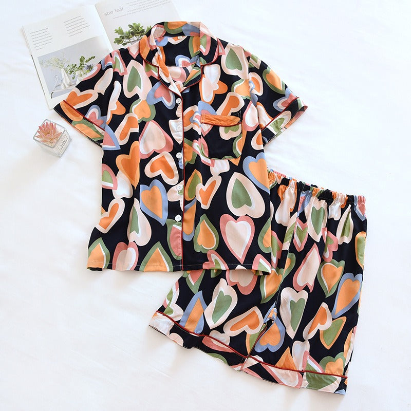 Cotton short sleeved sleepwear set