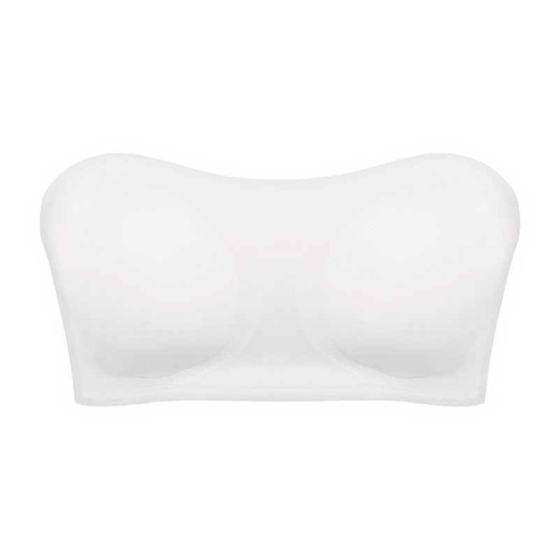 Women's Strapless Crossed  Buckle Bra