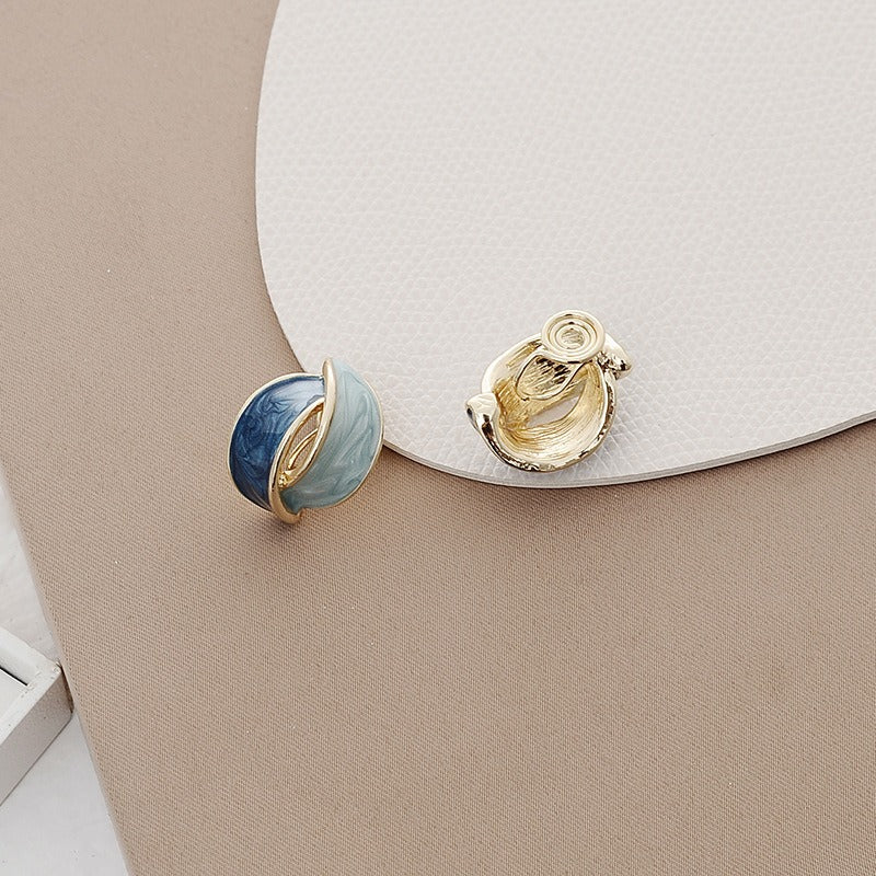 Blue stud earrings