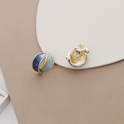 Blue stud earrings