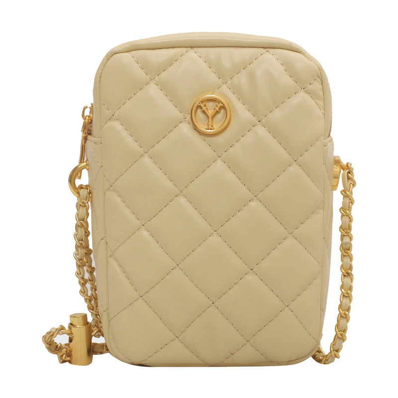 Simple PU Texture crossbody bag