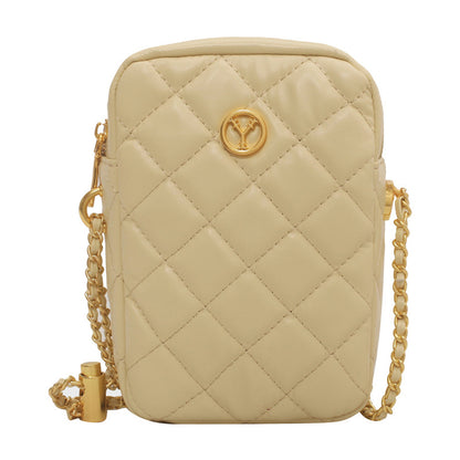 Simple PU Texture crossbody bag