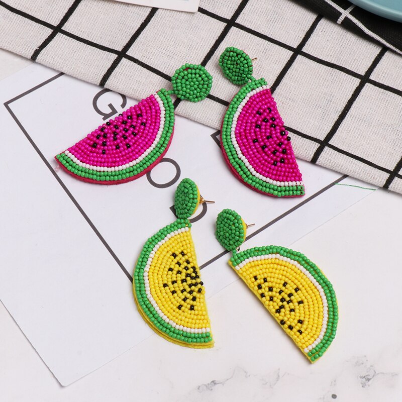 Trendy Boho Handmade Fruit Dangle Earrings