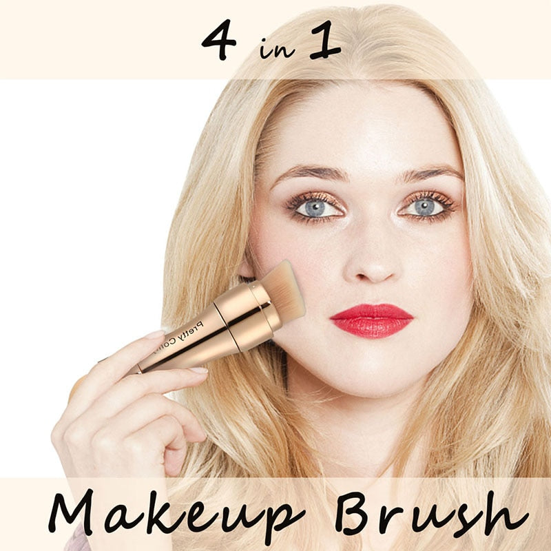 4 In 1 Makeup Brushes Foundation Eyebrow Shadow Eyeliner Blush Powder Brush Cosmetic Concealer Professional Maquiagem