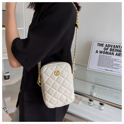 Simple PU Texture crossbody bag