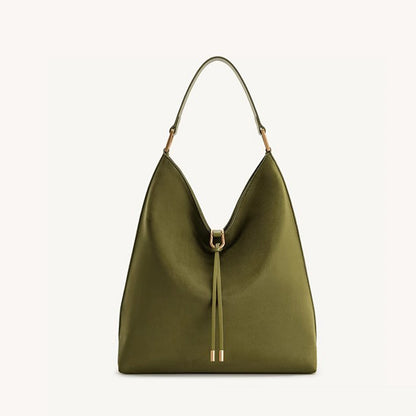 Tote bag with large capacity and lazy feeling shoulder bag
