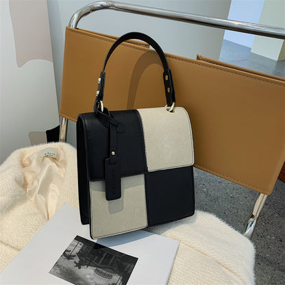Simple Stitching Square Top Handle Bags