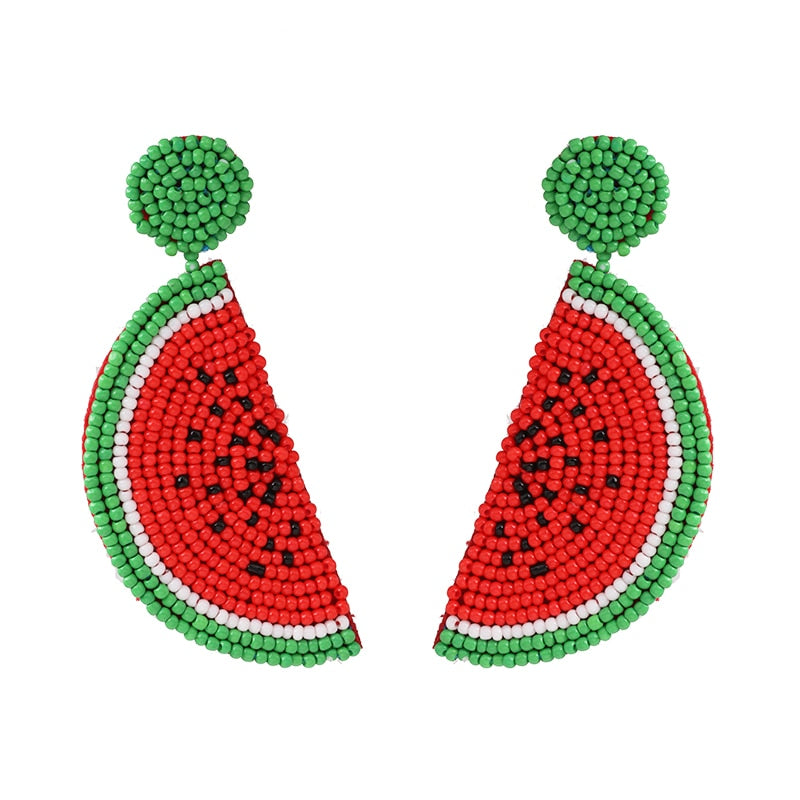 Trendy Boho Handmade Fruit Dangle Earrings