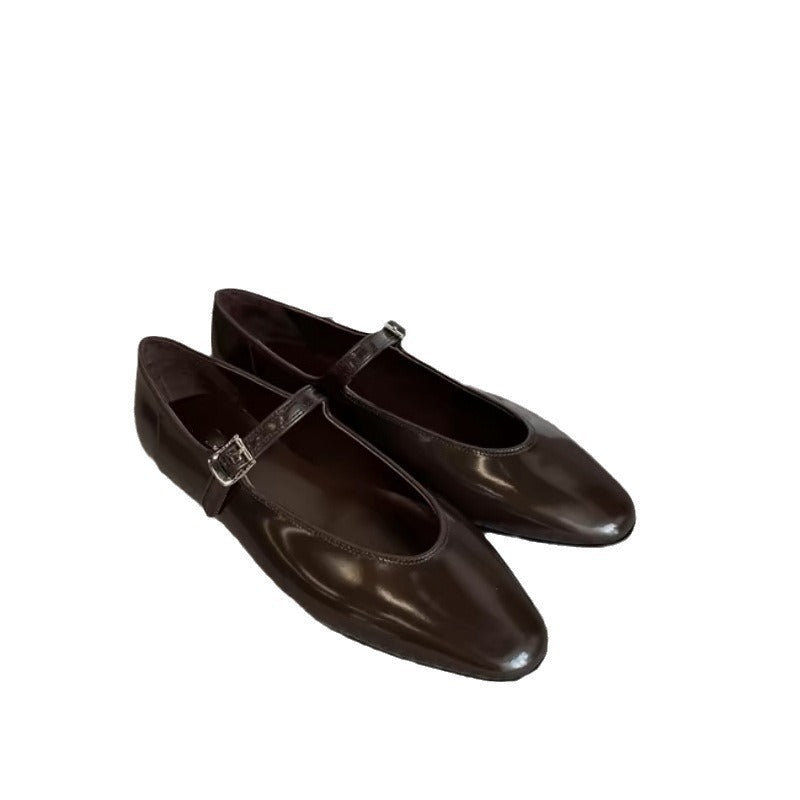 Shallow Mouth Pointed Toe Mary Jane sandals