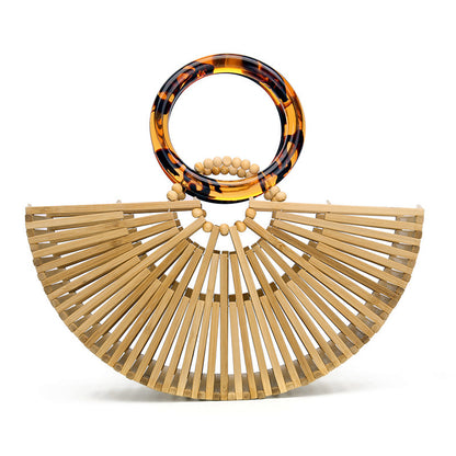 Bamboo Top Handle beach Bag