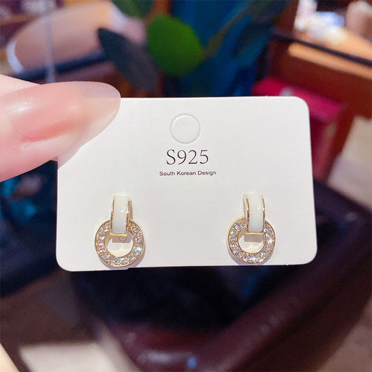 S925 Silver Needle Geometric Earrings