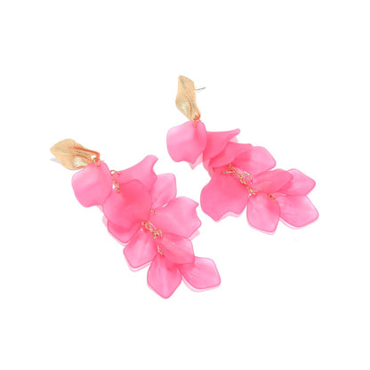 Tassel exaggerate earrings