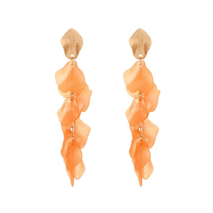 Tassel exaggerate earrings