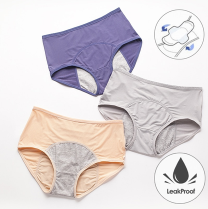 3pcs/ Menstrual Women Leak Proof hight waist Underwear