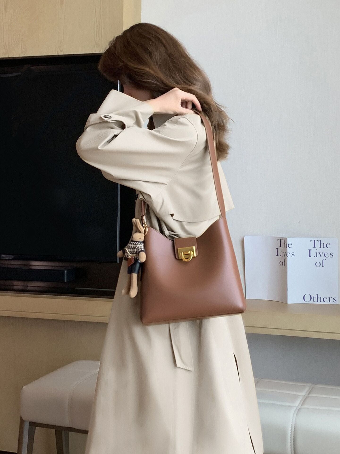 Bucket shoulder Bags
