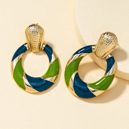TMI oil drip earrings
