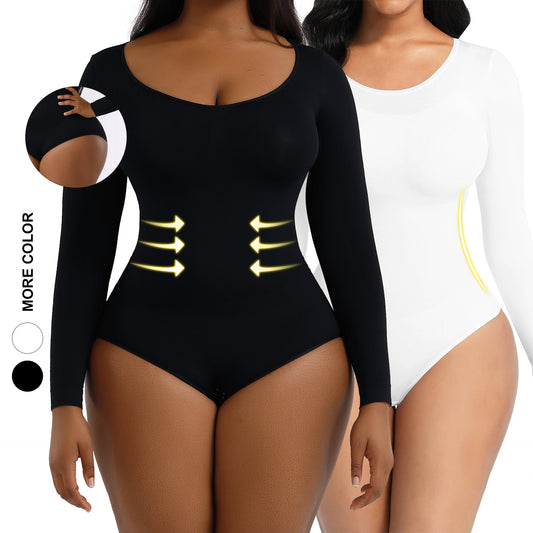 Long Sleeve Bodysuit – Waist & Hip Control