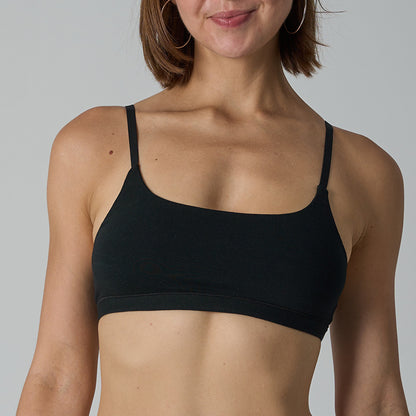 Cotton Scoop Bralette Home wireless bra