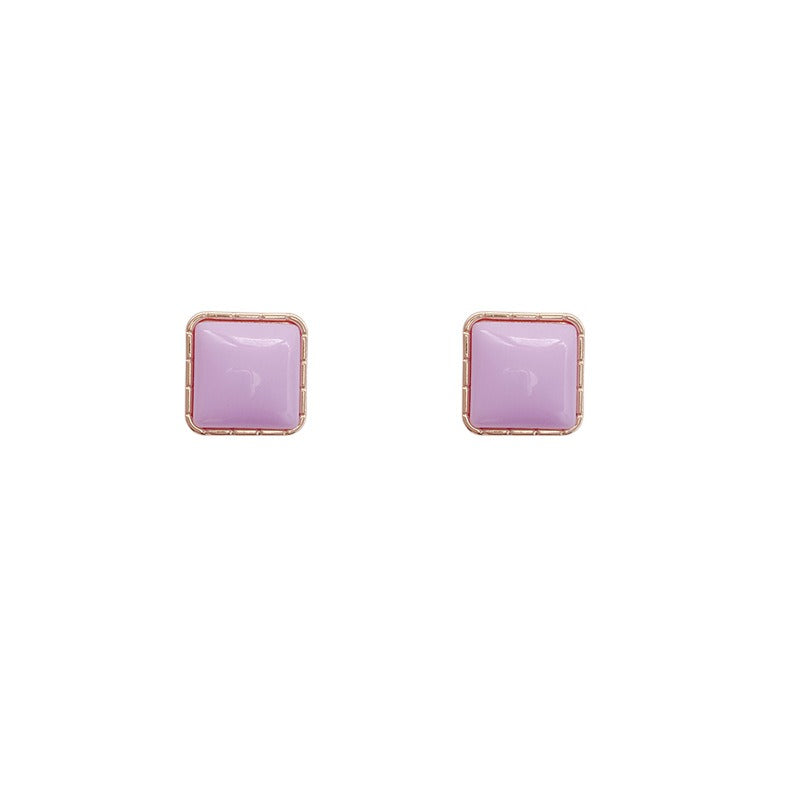 Star Yatu Geometric Alloy Earrings – Electroplated Modern