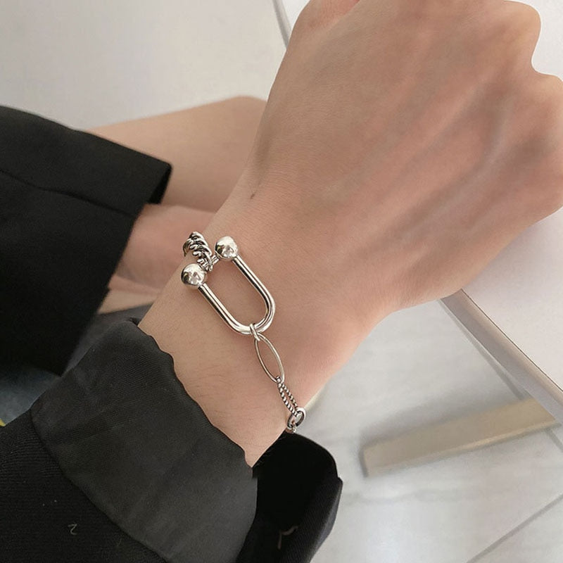C-Shape Thick Chain Bracelet