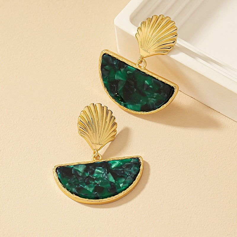 Half-circle earrings