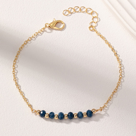 Simple and exquisite chain bead bracelet for women
