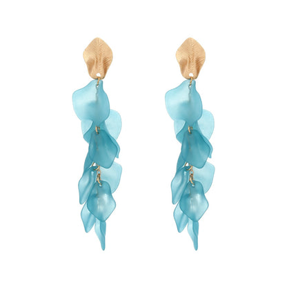 Tassel exaggerate earrings