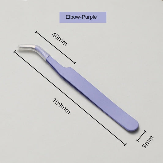 English Title Suggestion Adorable Macaron-Colored Tweezers for Handmade Notebooks, Goo Card Sticker Tools, Bent and Poi