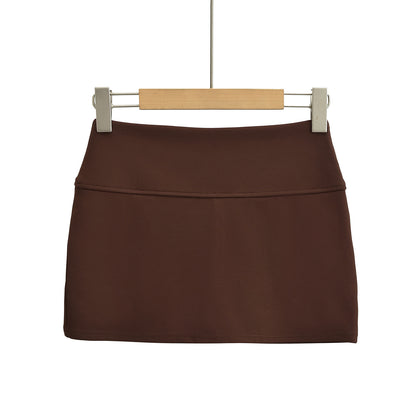 Hip hugging underwear A-line skirt