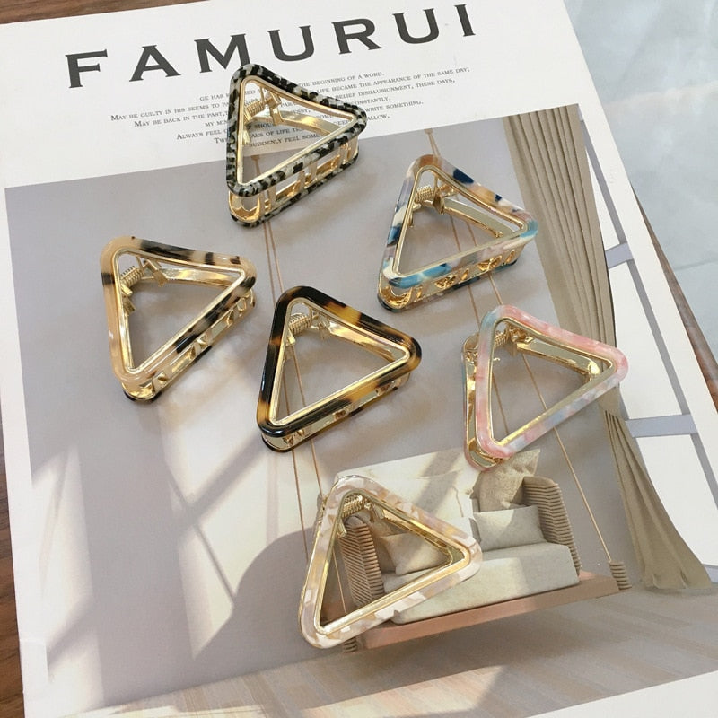 Triangle Hair Claw Clamps
