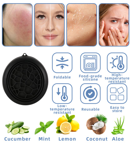 Silicone Ice Bath Washbasin Relief Stress Improved Blood Circulation Ice Washbowl Foldable Rapid Cooling Bathing Travel