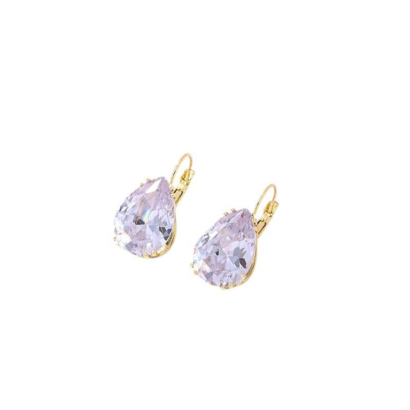 water droplet shaped hanging earrings