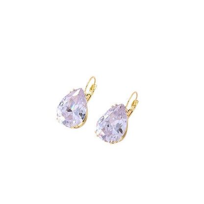 water droplet shaped hanging earrings