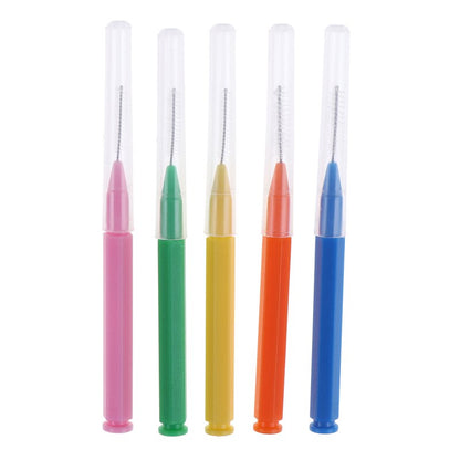 30Pcs/set I Shaped Interdental Brush Denta Floss Interdental Cleaners Orthodontic Dental Teeth Brush Toothpick Oral Care Tool