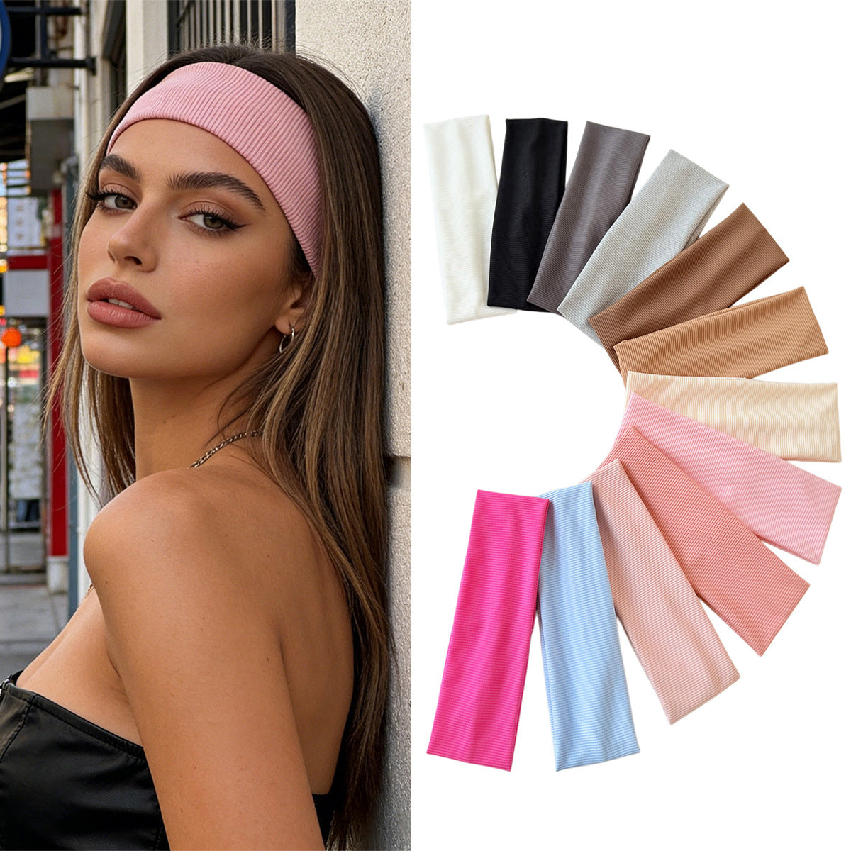 Wide Elastic Multi-functional  Headband
