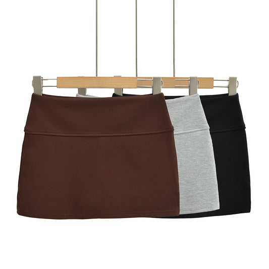 Hip hugging underwear A-line skirt