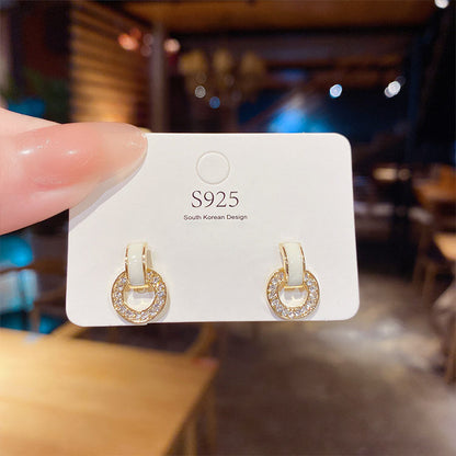 S925 Silver Needle Geometric Earrings