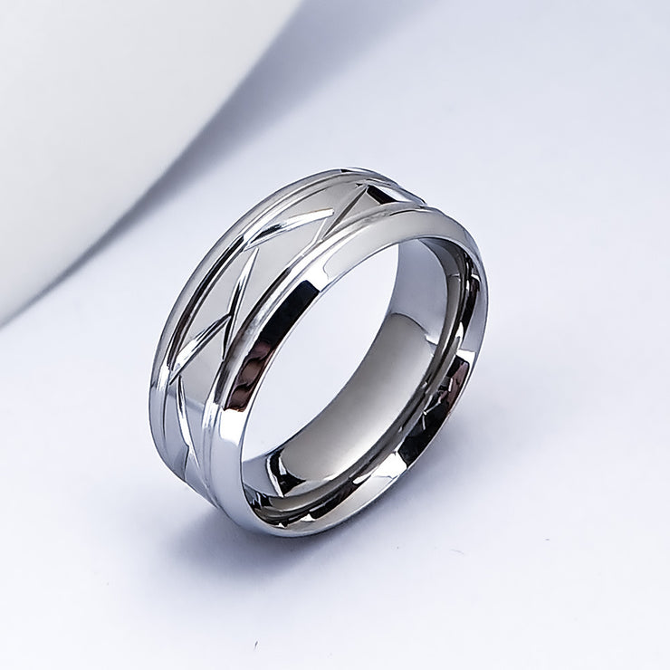 Non-fading Light Men's Stainless Steel Ring