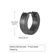 Men Stainless Steel ring Ear