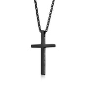 Alloy Simple Cross Necklace Men Style Pendant