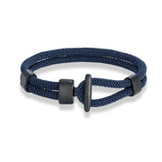 Black Anchor Strap Men's Simplicity Casual Bracelet