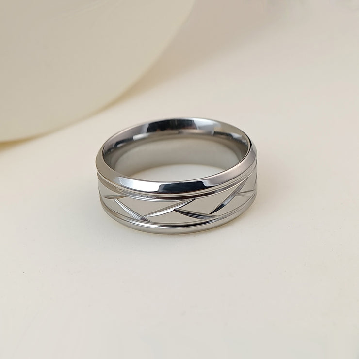 Non-fading Light Men's Stainless Steel Ring