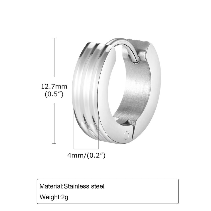 Men Stainless Steel ring Ear