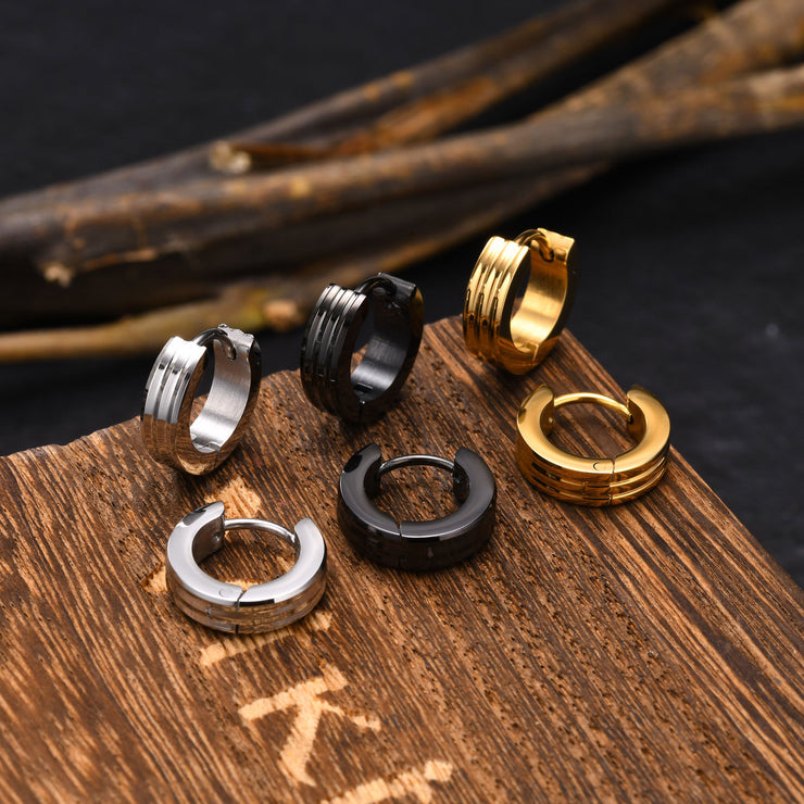 Men Stainless Steel ring Ear