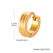 Men Stainless Steel ring Ear