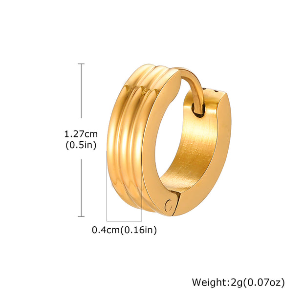 Men Stainless Steel ring Ear