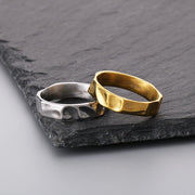 Texture Design Ring Cold Wind Irregular With Personality